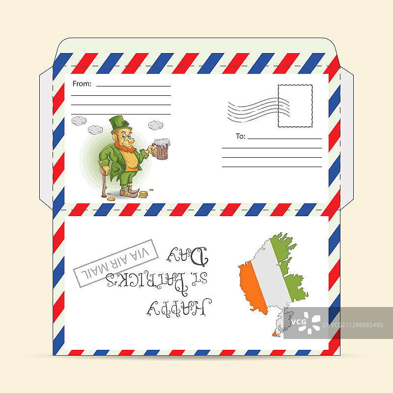 可打印的邮件布局设计图片素材