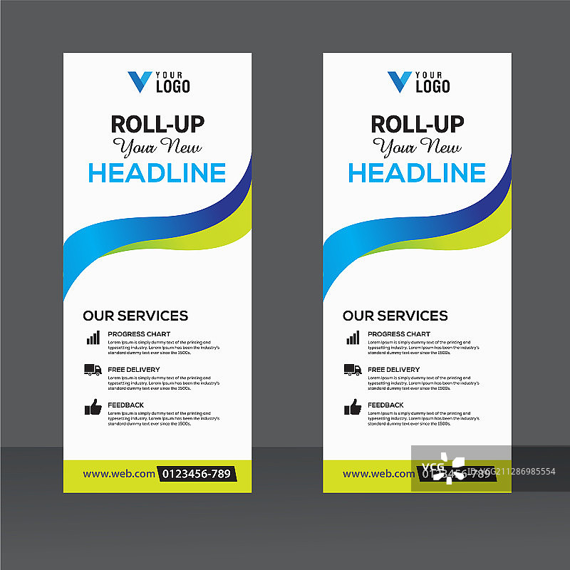 创意易拉宝设计模板图片素材