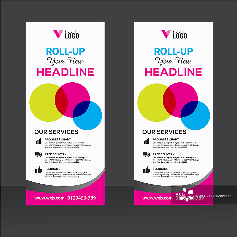 创意易拉宝设计模板图片素材