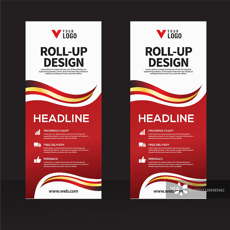 创意易拉宝设计模板图片素材