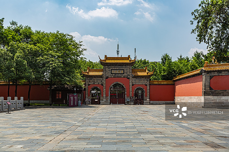 中国江苏省南京市朝天宫风景区古建筑风光图片素材