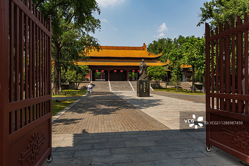 中国江苏省南京市朝天宫风景区古建筑风光图片素材