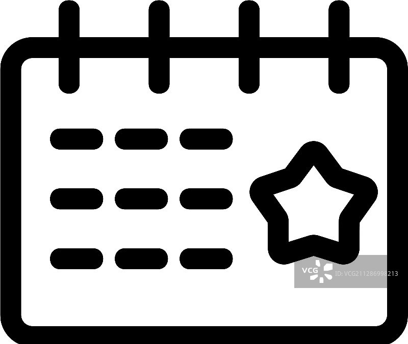 日历是一个重要的独立图标图片素材
