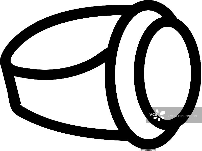 隔离轮廓戒指标志图片素材