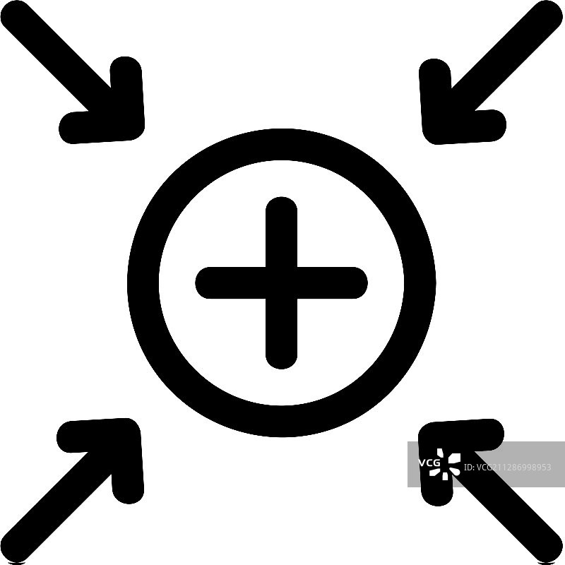 磁铁图标隔离轮廓符号图片素材