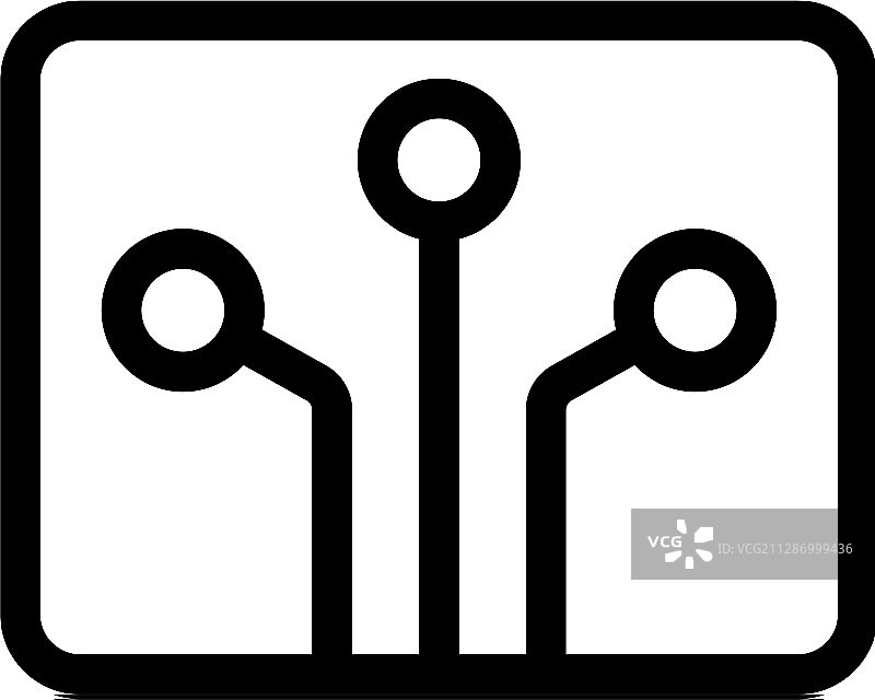 孤立轮廓符号芯片图标图片素材