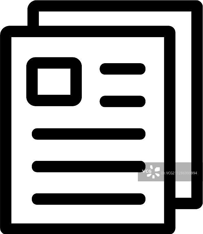 小册子图标轮廓符号图片素材