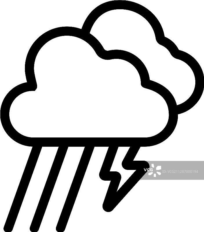 闪电风暴飓风图标图片素材