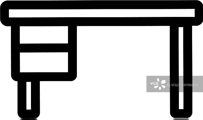 桌子图标轮廓符号图片素材