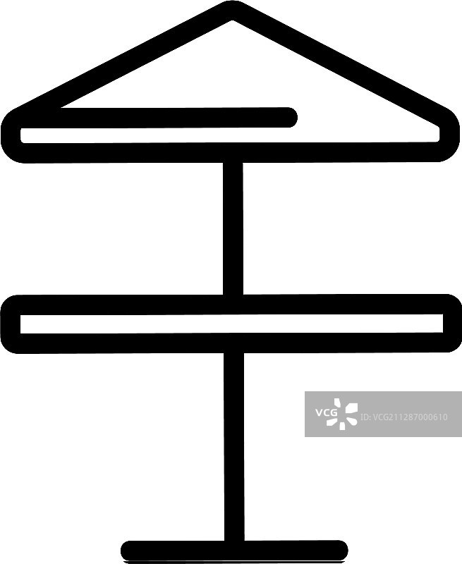 桌子图标轮廓符号图片素材