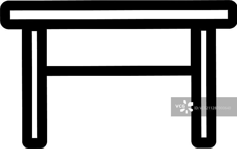 桌子图标轮廓符号图片素材