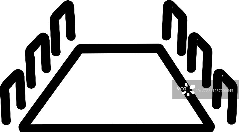 桌子图标轮廓符号图片素材