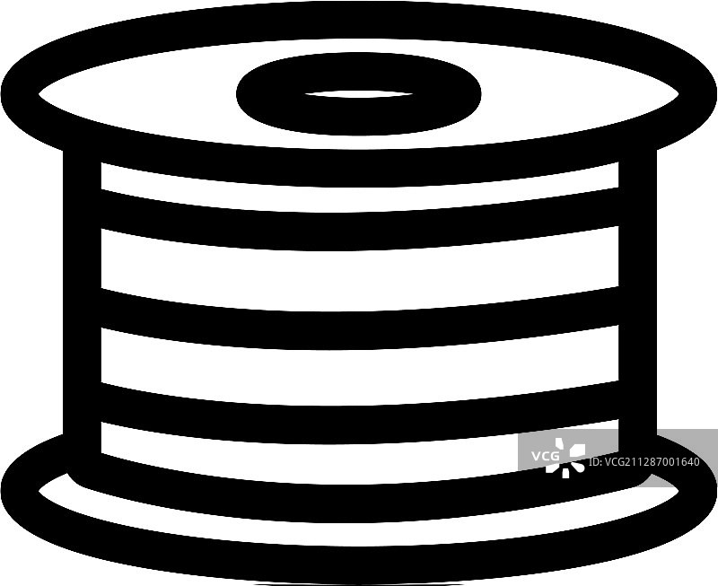 光缆图标轮廓符号图片素材