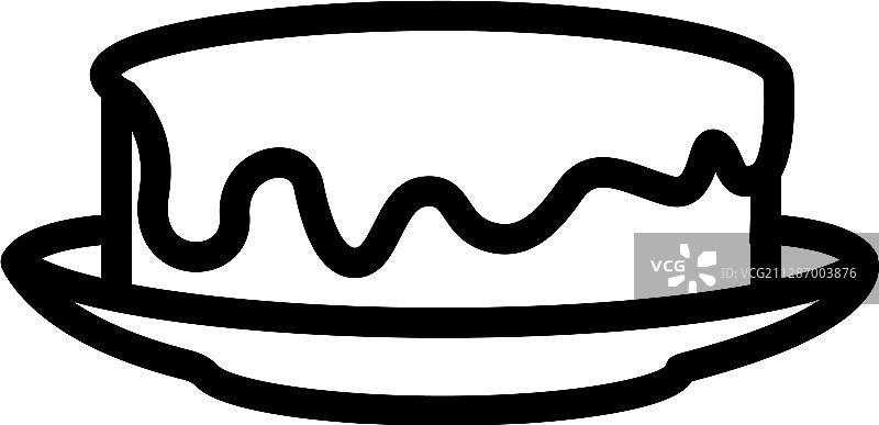 蜂蜜派轮廓符号图标图片素材