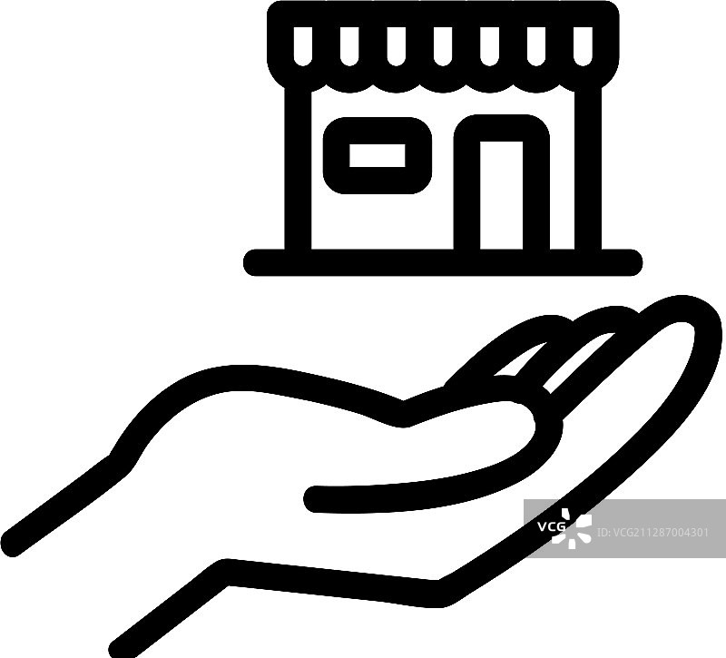 特许经营业务轮廓图标图片素材