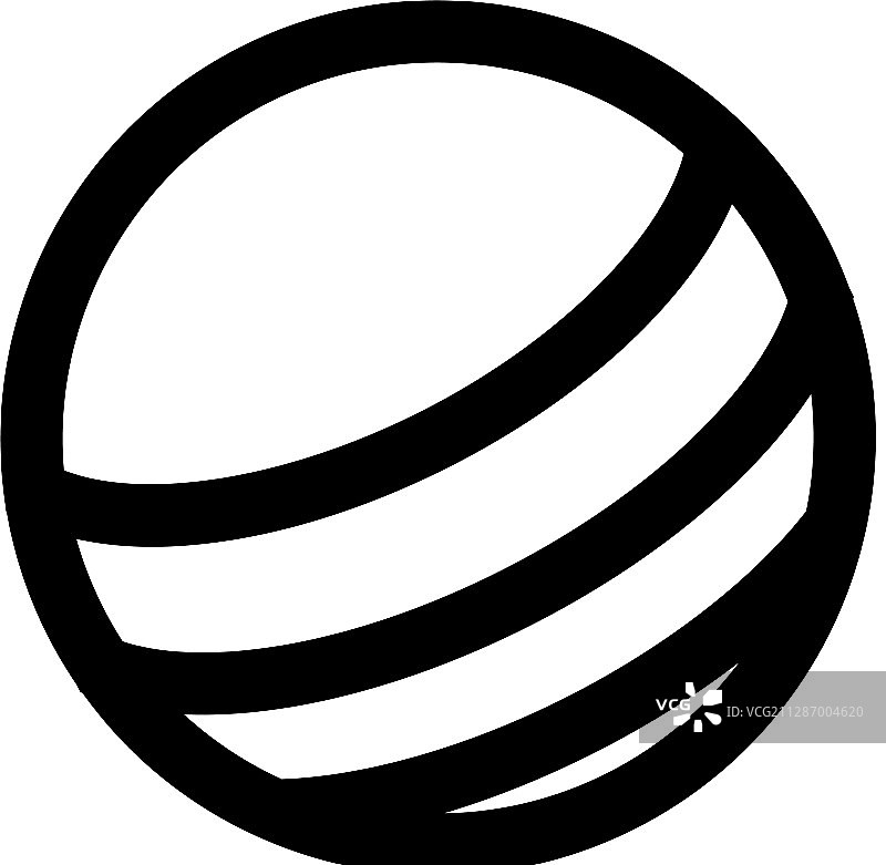 板球图标轮廓符号图片素材