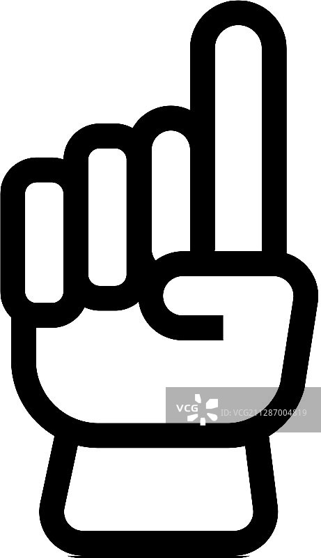 板球裁判图标轮廓符号图片素材