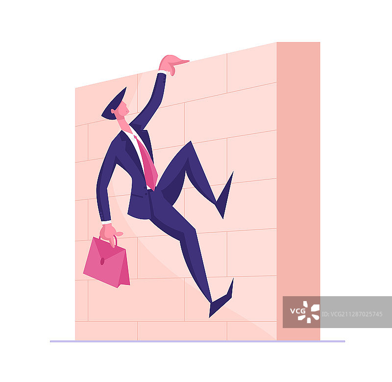 手持物品的成功商业领导者角色图片素材