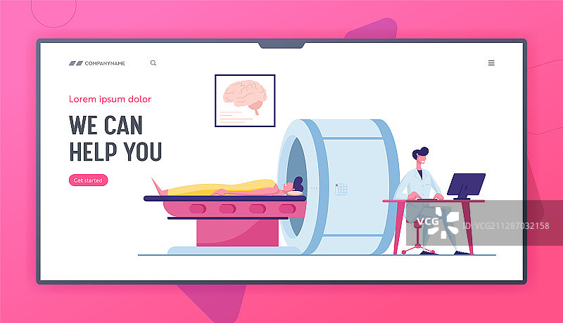 医院体检扫描网站图片素材