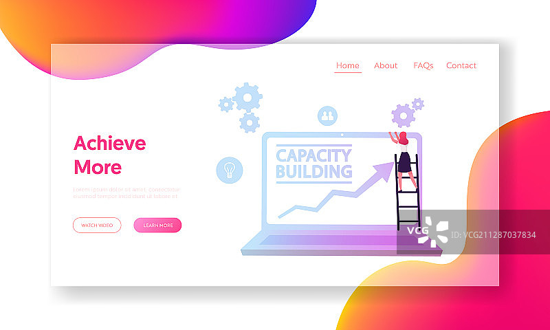 能力建设网站着陆页业务图片素材