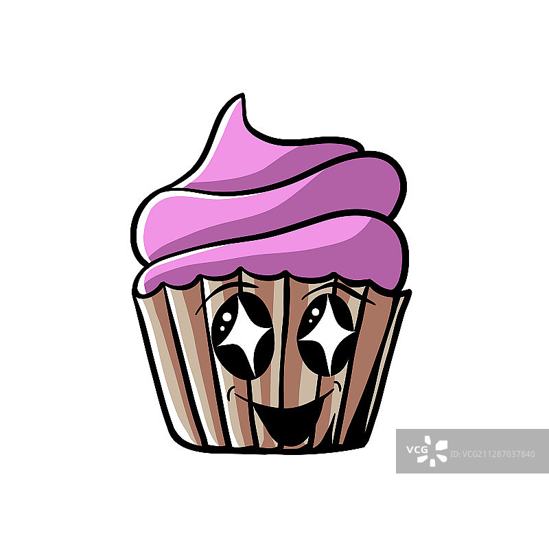 可爱卡通纸杯蛋糕图片素材