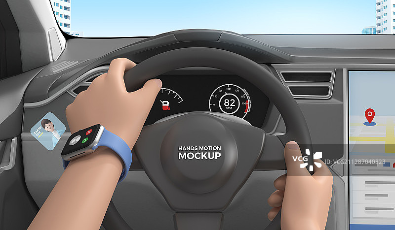 3D卡通手部模型样机020图片素材