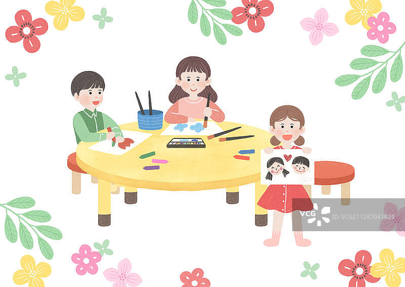 新的学习理念，春季新开始插画009图片素材