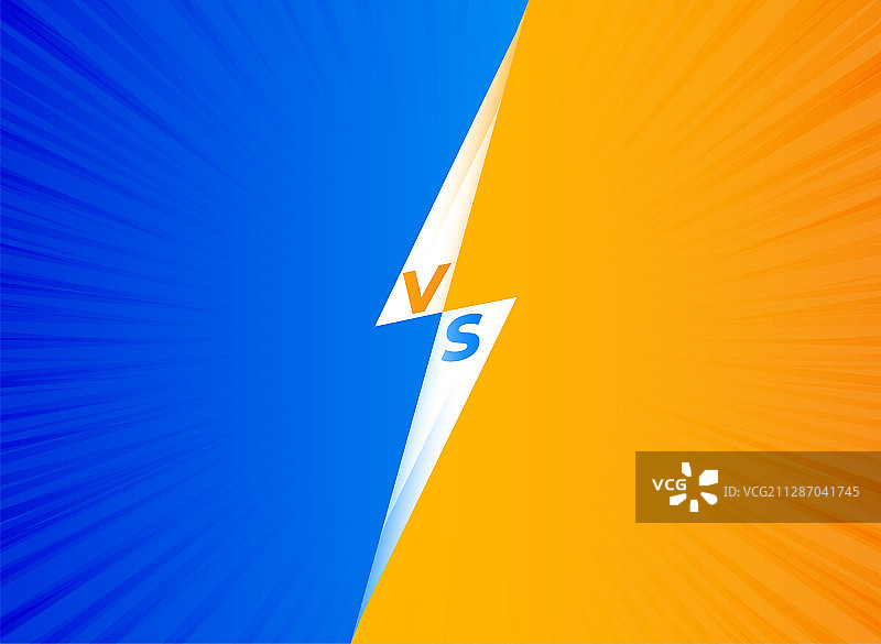 VS对抗或对立符号设计概念插图005图片素材