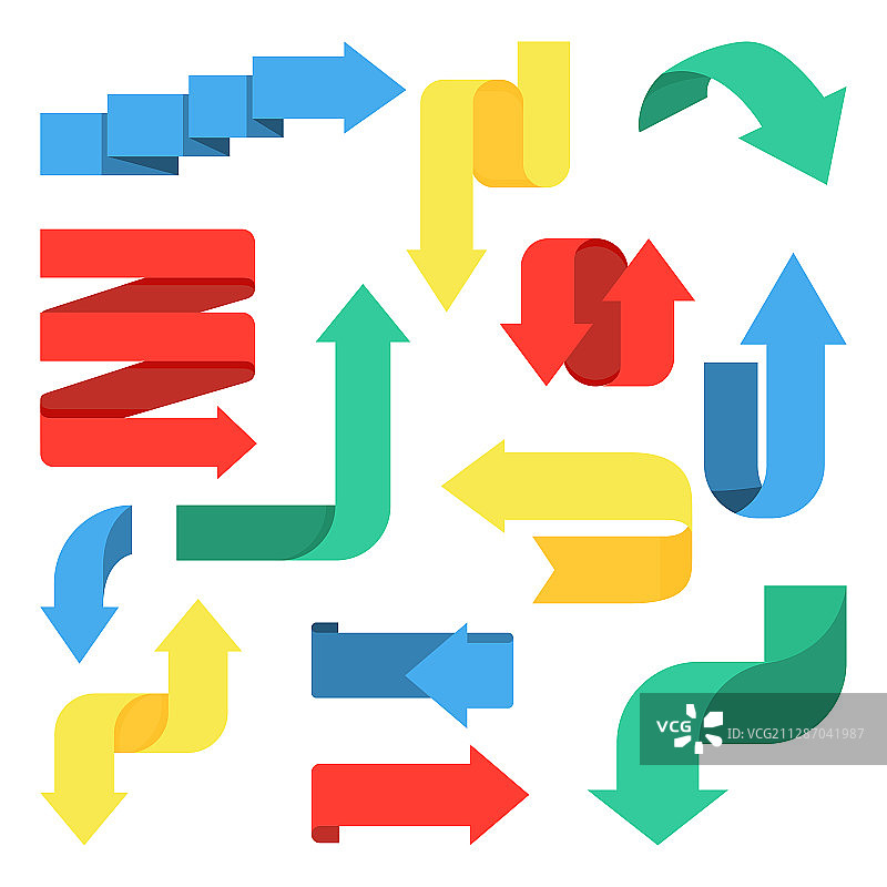 不同风格的箭头设计图案001图片素材