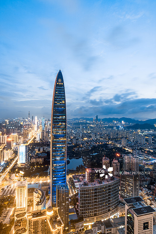 深圳繁华城市夜景图片素材
