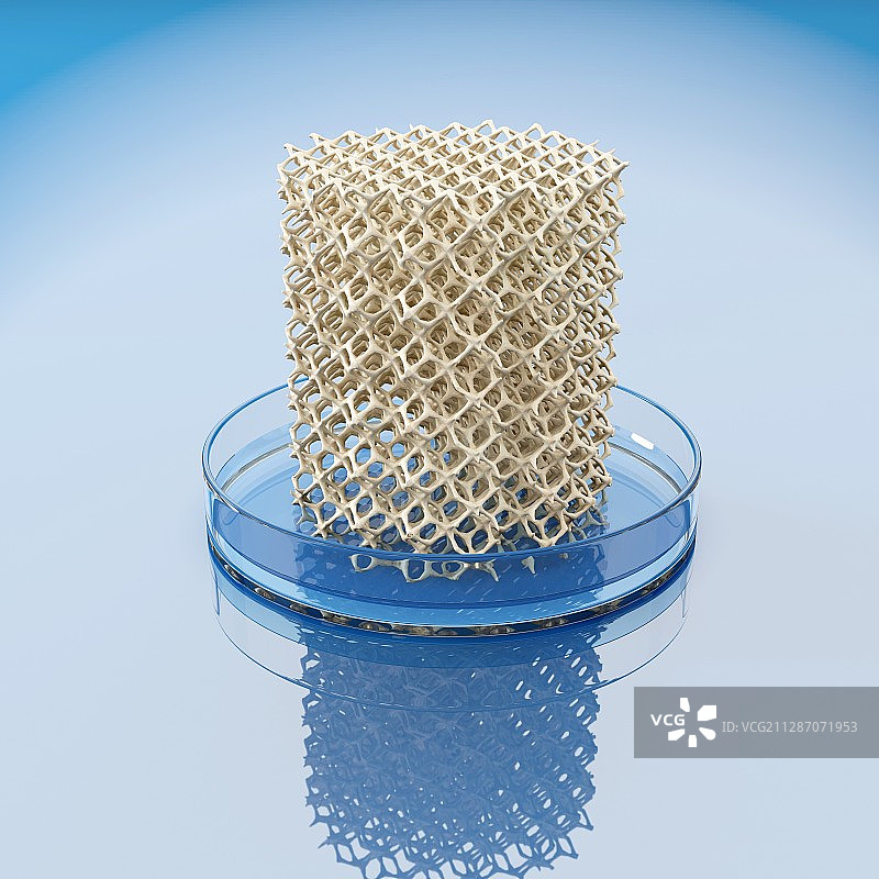 人工骨骼生物打印插图图片素材