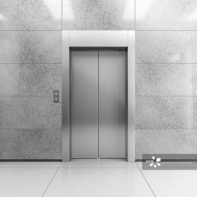 现代钢结构电梯插画图片素材