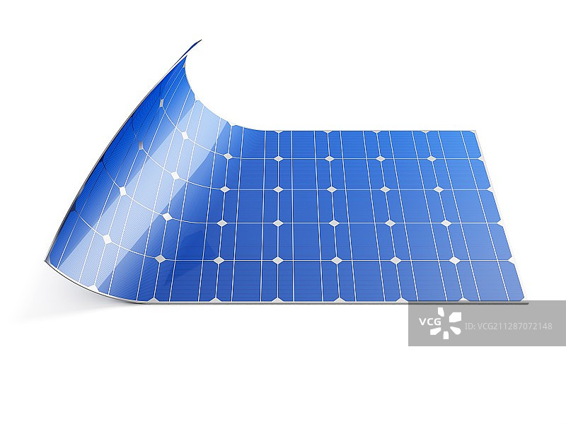 柔性太阳能电池板插画图片素材