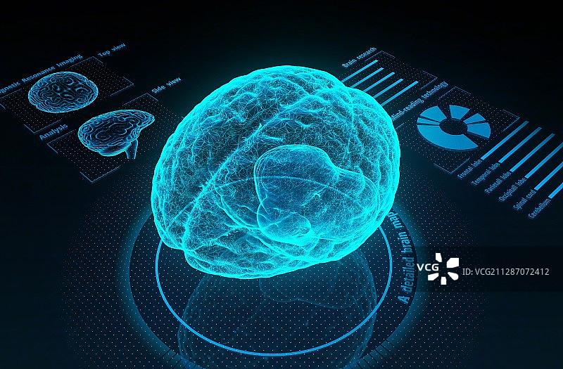未来医疗保健技术，概念插画图片素材