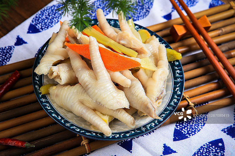 美味小吃泡椒凤爪图片素材