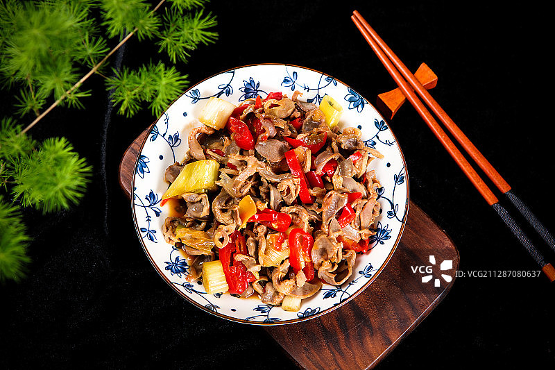 下饭菜泡椒鸡胗图片素材