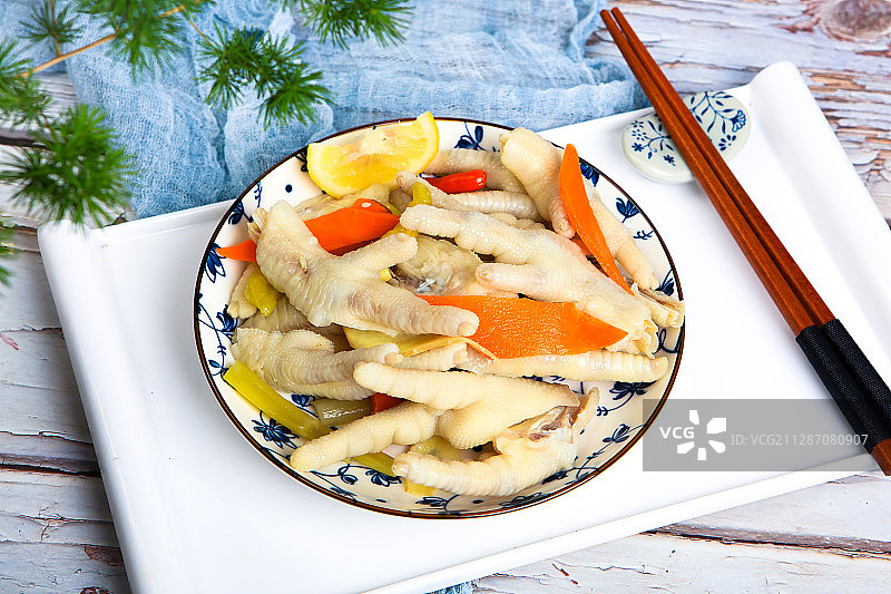 美味小吃泡椒凤爪图片素材