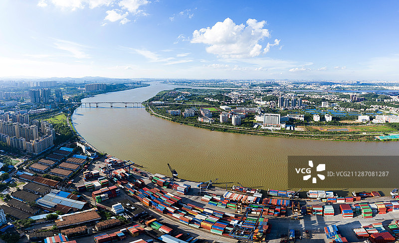 广东省江门市城市风光图片素材