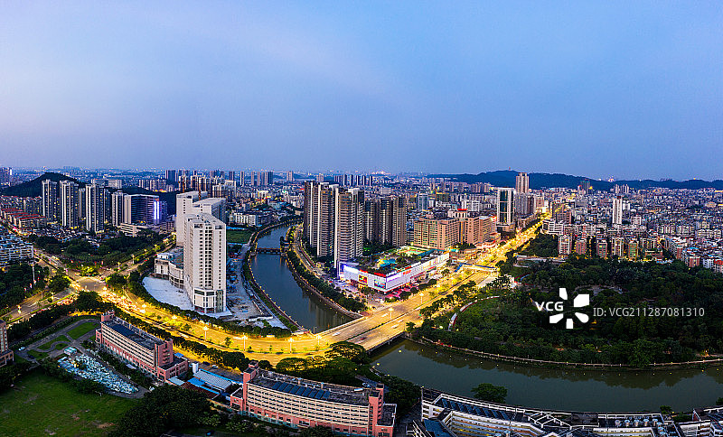 广东省江门市城市建筑风光图片素材