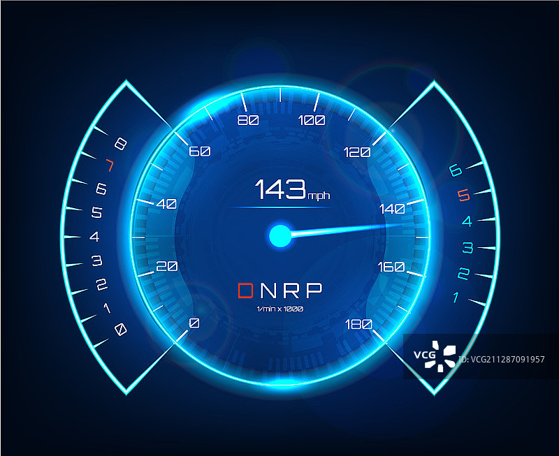 汽车速度仪表盘设计图片素材