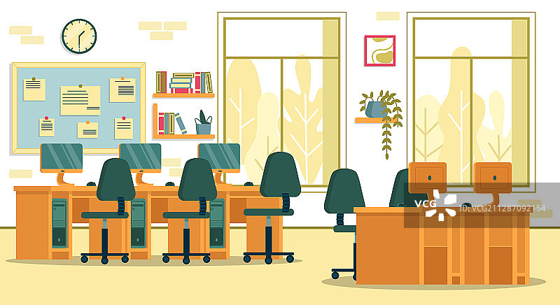 本地高中的计算机实验室课程图片素材