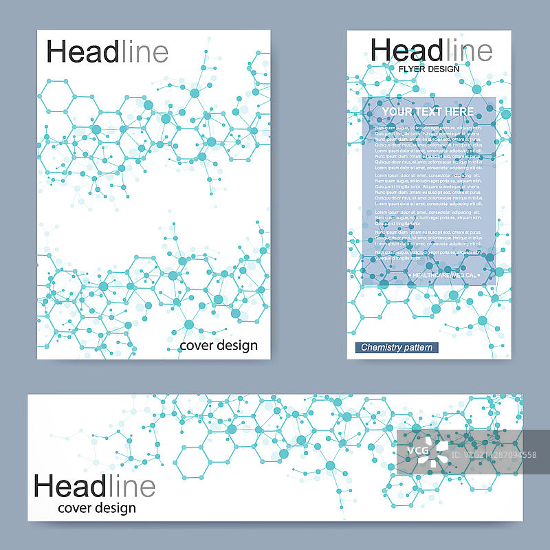 设置传单小册子大小a4模板横幅图片素材