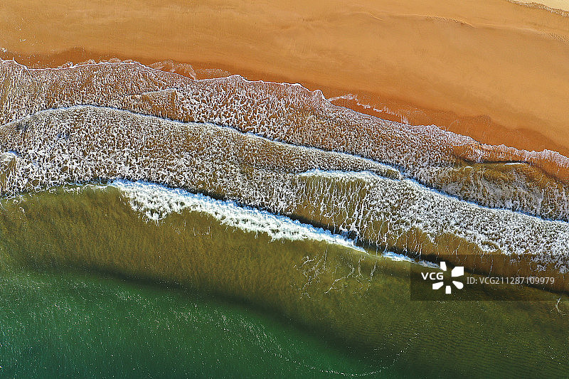 拍击+山东省日照市东港区万平口海滨风景区图片素材