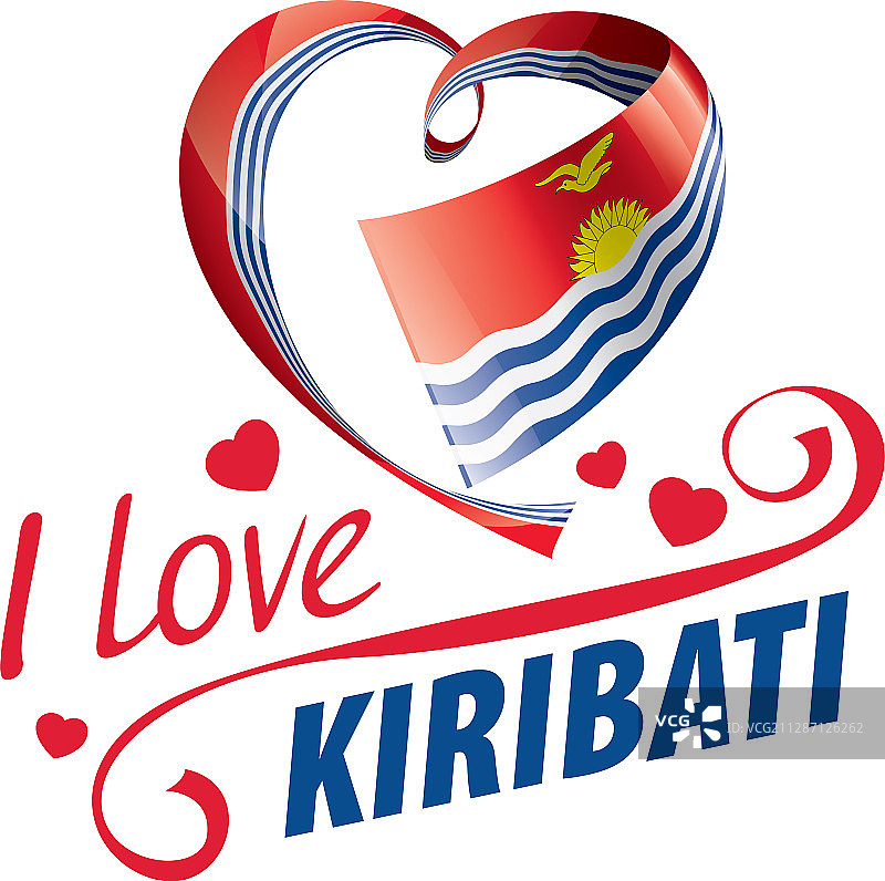 基里巴斯国旗图案A图片素材