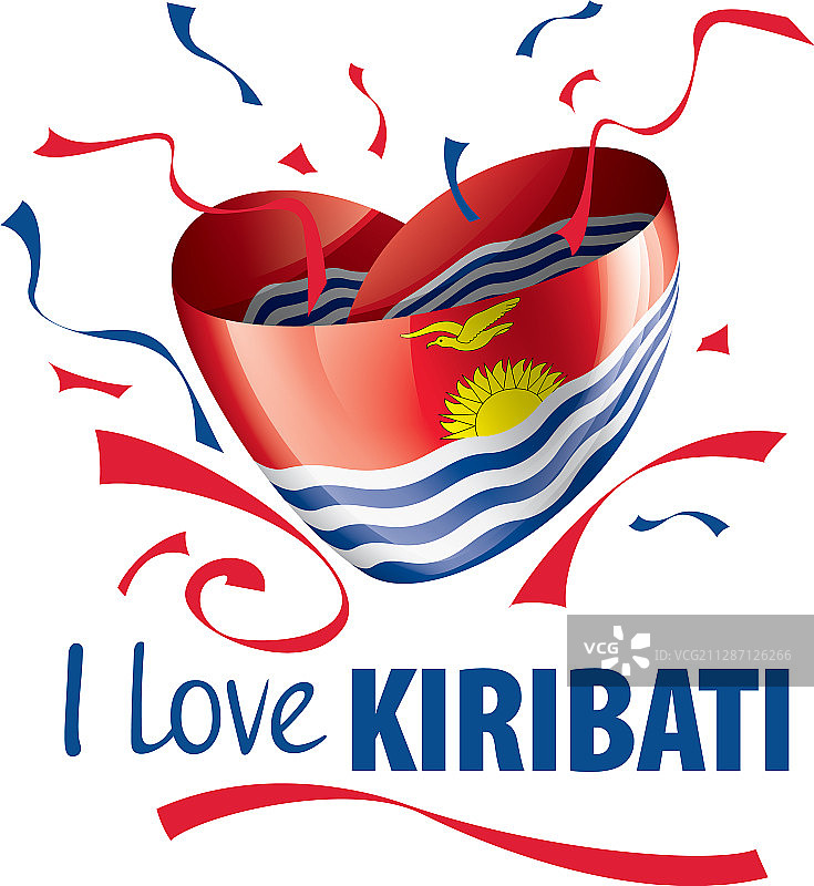 基里巴斯国旗图案A图片素材