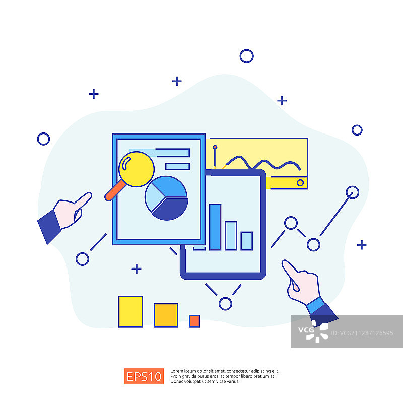 用于SEO分析的数字图表数据图片素材