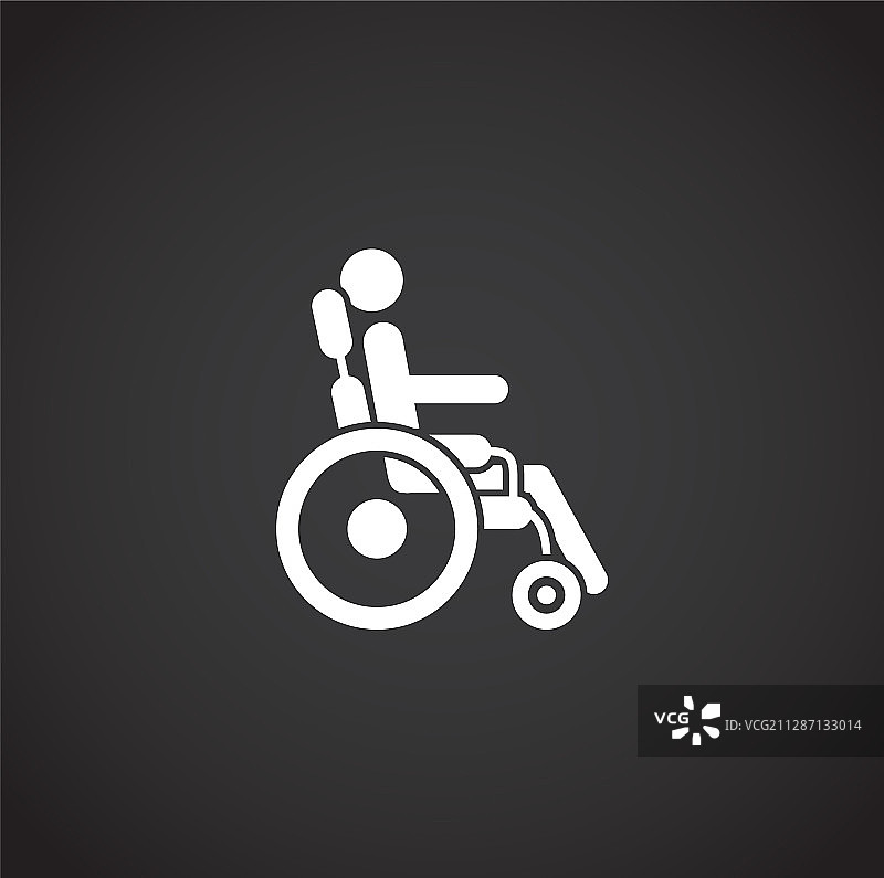 残疾人相关背景图标图片素材