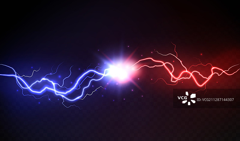 彩色闪电图片素材