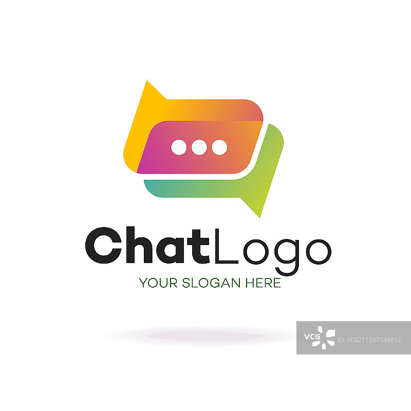 现代风格聊天logo图片素材