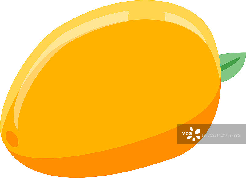 芒果图标2.5D风格图片素材